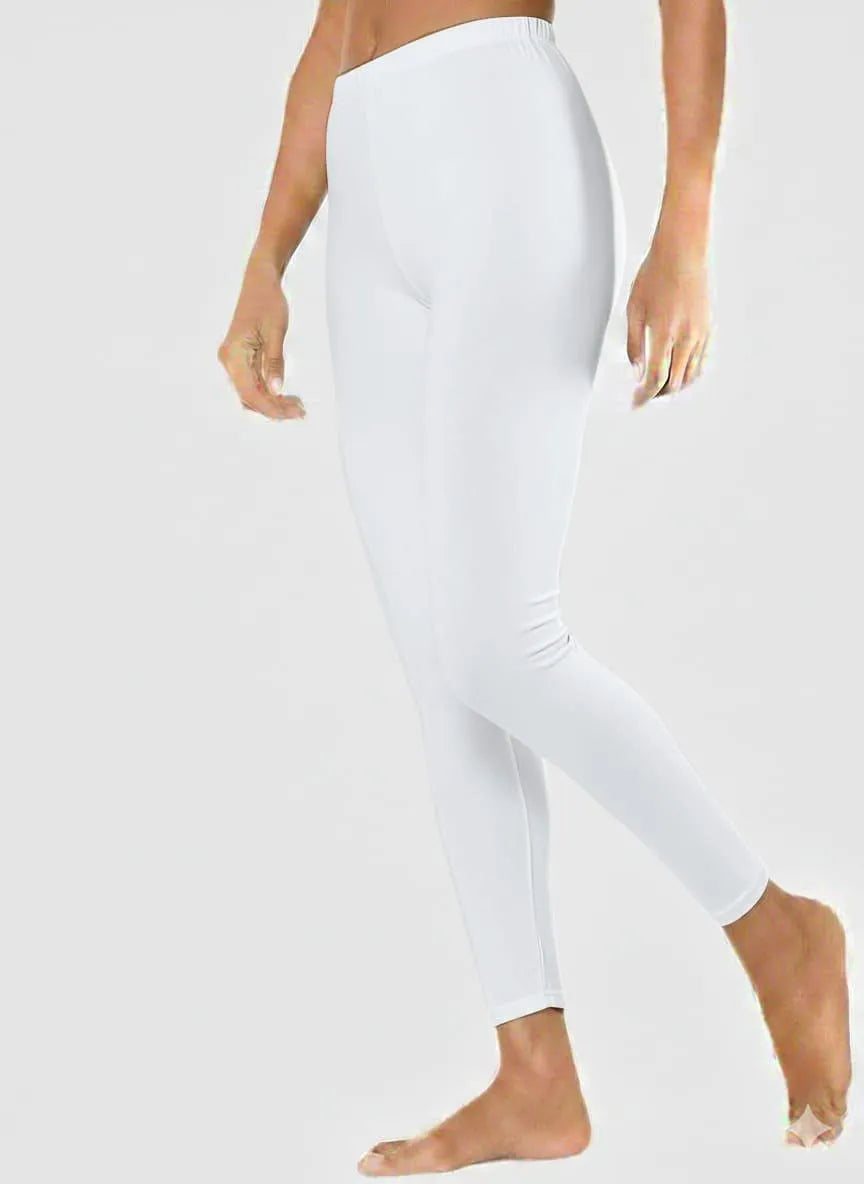 White Slim Fitting Thermal Tights for Women – RAHAT