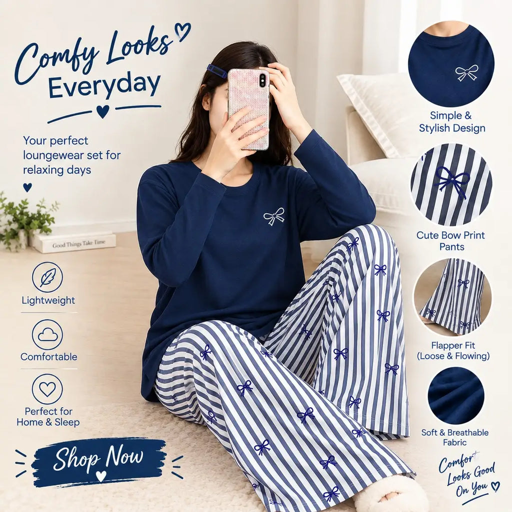 The Comfy Looks Cotton Flapper Pajama Set