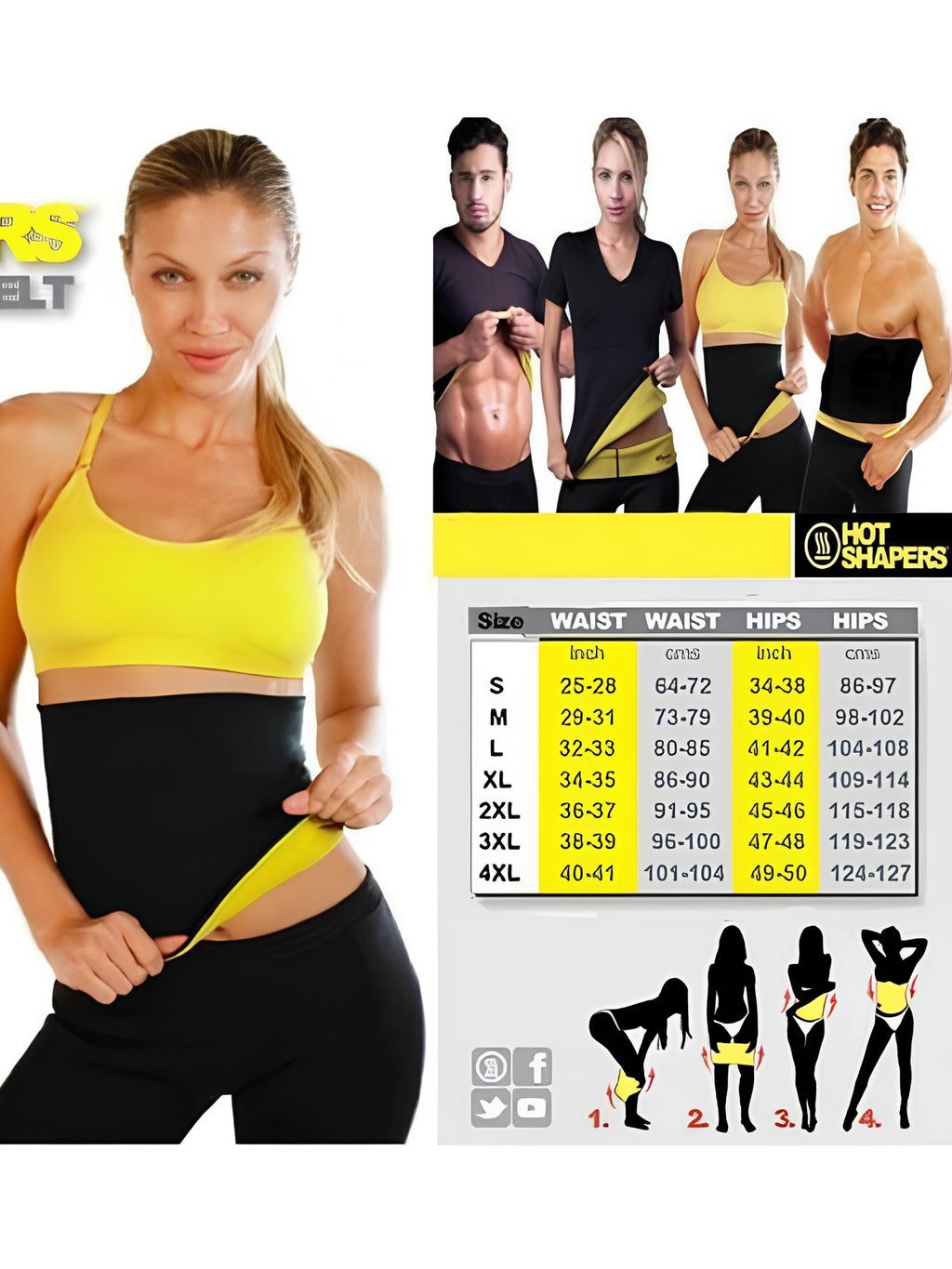 The Hot Shapers Premium Slimming Belt