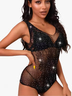 The Stardust Rhinestone Bodystocking