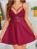 The Berry Crush Lace Overlay Babydoll