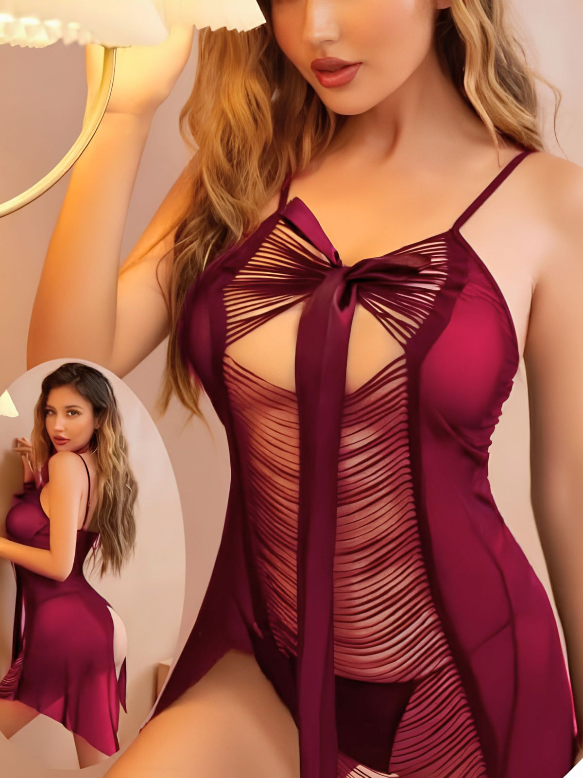 The Noir Goddess Mesh Chemise